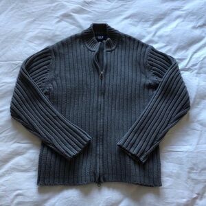 GAP Zip Up ribbed Sweater